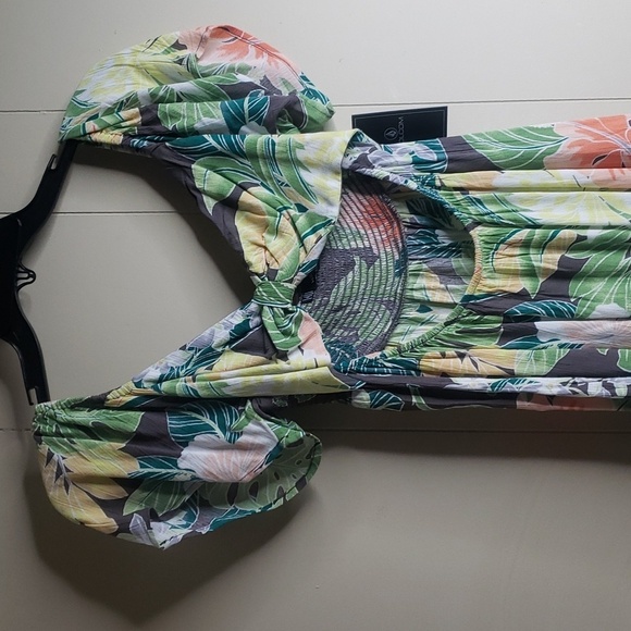 Volcom Excapism Mini Cut Out  Dress Slate Grey - Picture 8 of 16